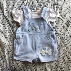 Two piece overalls, 0-3month
